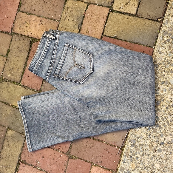 Chicos Denim black stonewash Jeans, size 10, (chico's 1.5) - Picture 1 of 7